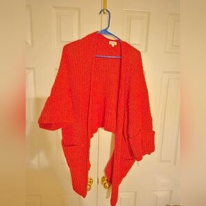 POL Cozy Red Knit Flowy Sweater - WORN ONCE